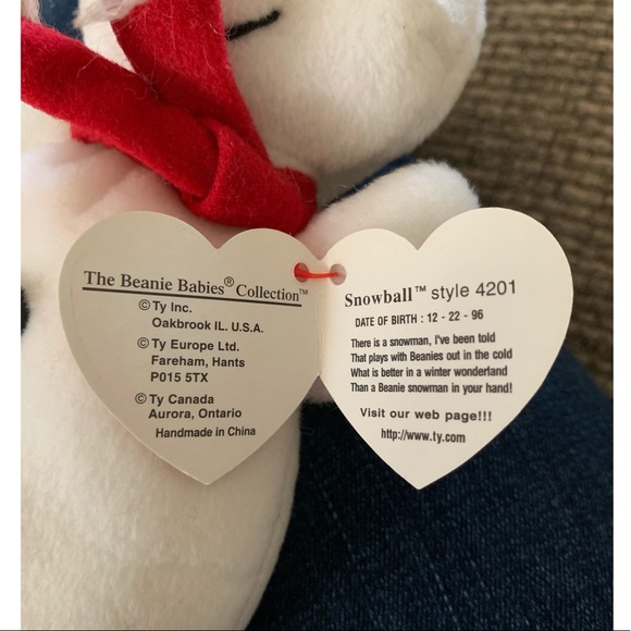 Retired TY 1996 Rare Beanie Babies “Snowball” - Picture 5 of 5